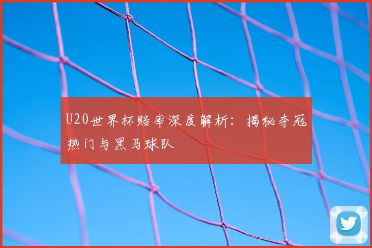 U20世界杯赔率深度解析:揭秘夺冠热门与黑马球队